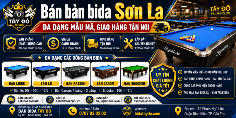 Bán bàn bida Sơn La | Đa dạng mẫu mã, giao hàng tận nơi