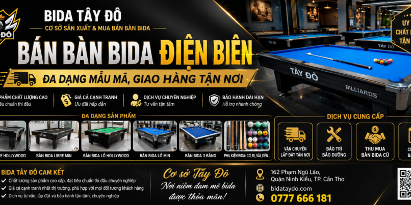 Bán bàn bida Điện Biên | Đa dạng mẫu mã, giao hàng tận nơi